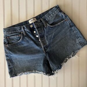 Agolde Parker Long Denim Shorts